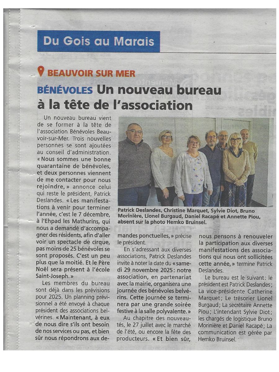 Courier Vendeen novembre 2024