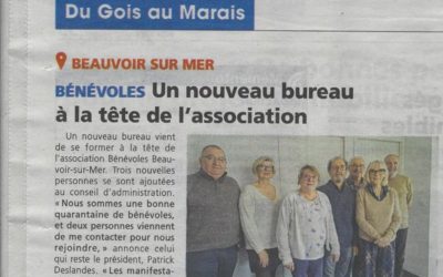 Nouveau Bureau Bénévoles Beauvoir-Sur-Mer dans le média