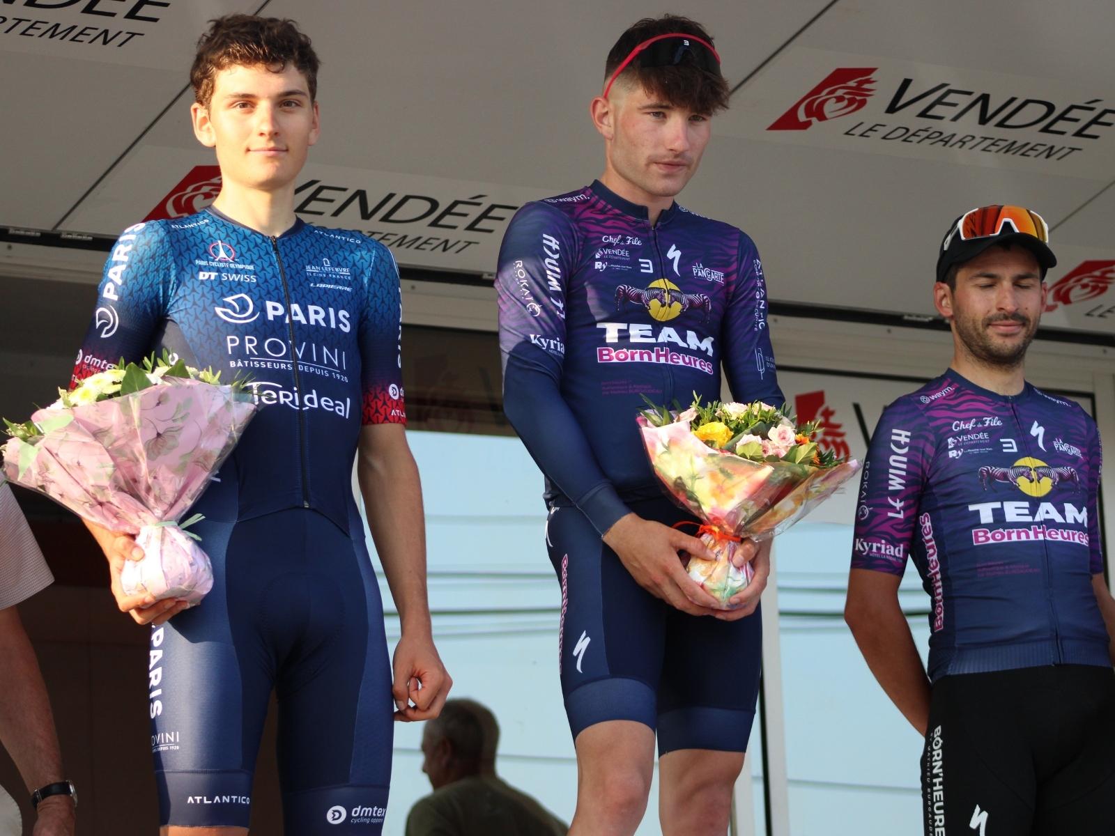 Podium Course cycliste critérium d’été à Beauvoir-sur-Mer 2025