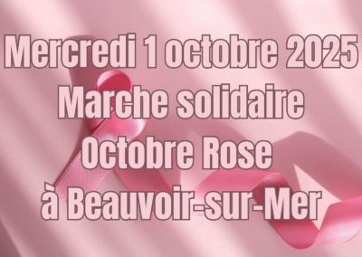 Octobre Rose Beauvoir-Sur-Mer 2025