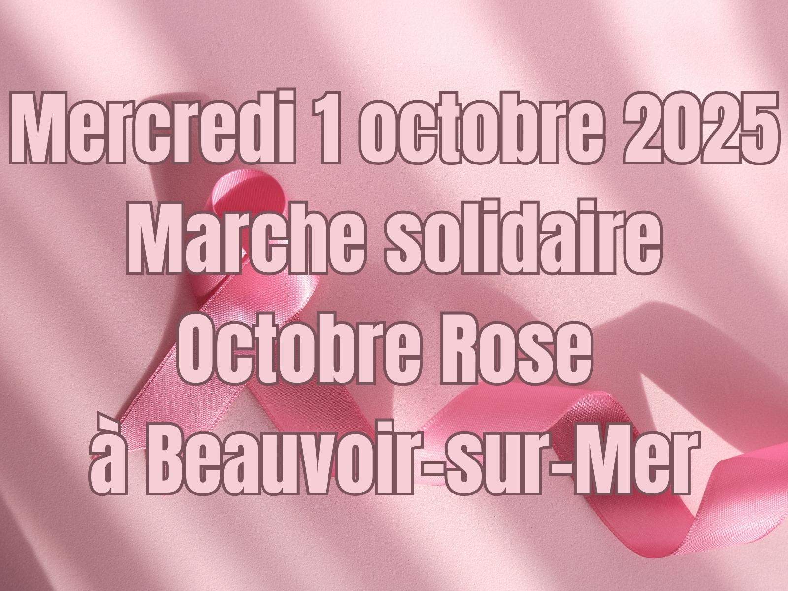 Octobre Rose Beauvoir-Sur-Mer 2025