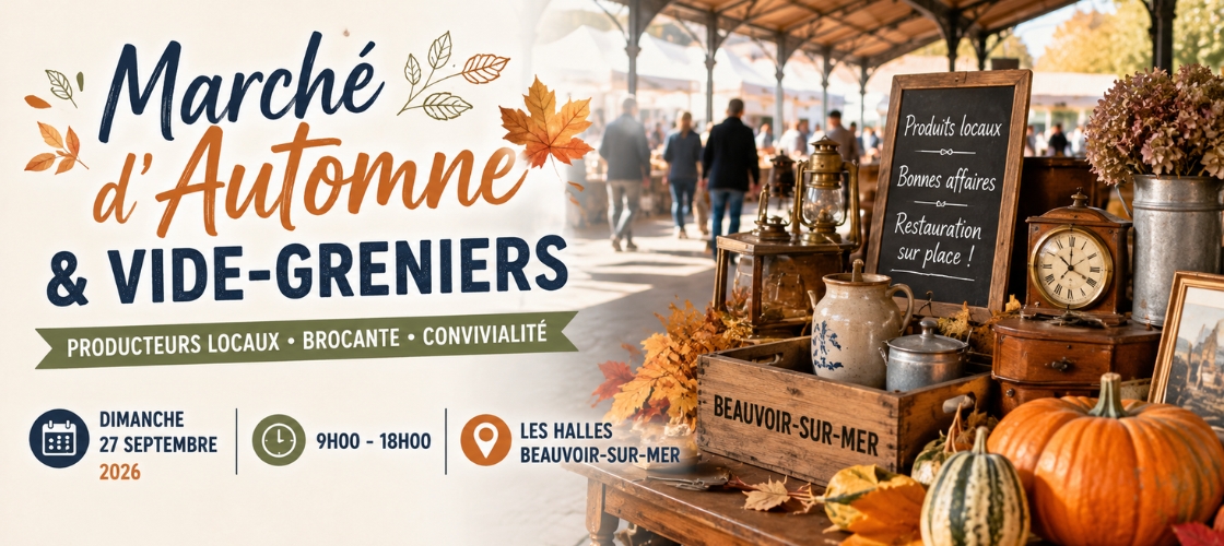 Vide-Greniers & Marché d’Automne Beauvoir-sur-Mer